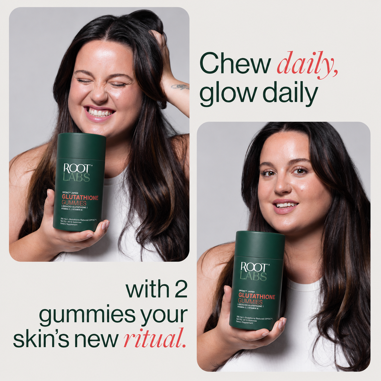 Chew daily, glow daily