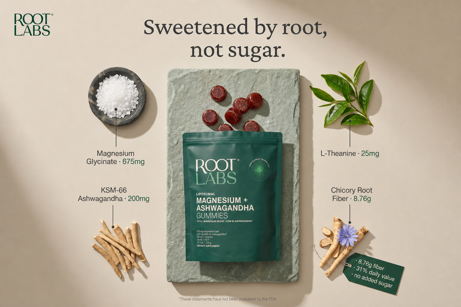 Sweetened by root, not sugar — ingredient breakdown