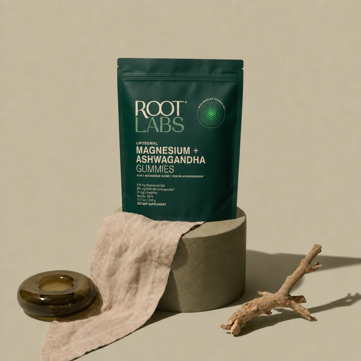 Root Labs MagAshwa pouch product shot